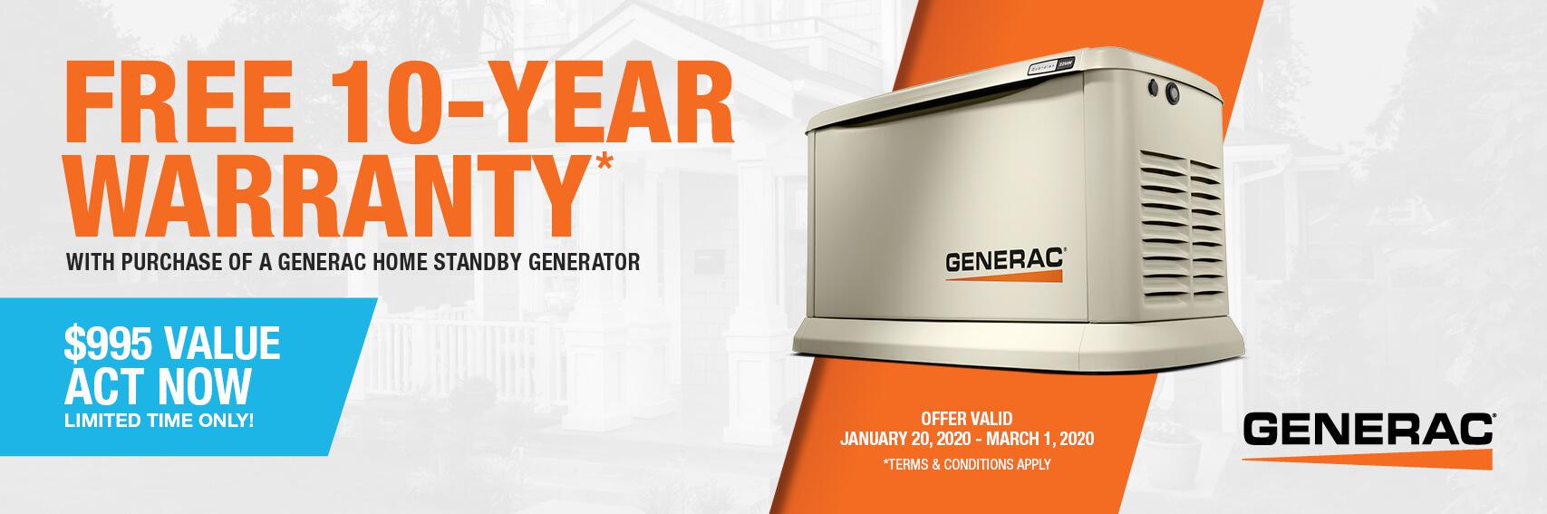 Homestandby Generator Deal | Warranty Offer | Generac Dealer | Woodbury, CT